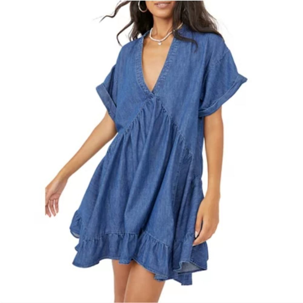 Free People Agnes Denim Dress